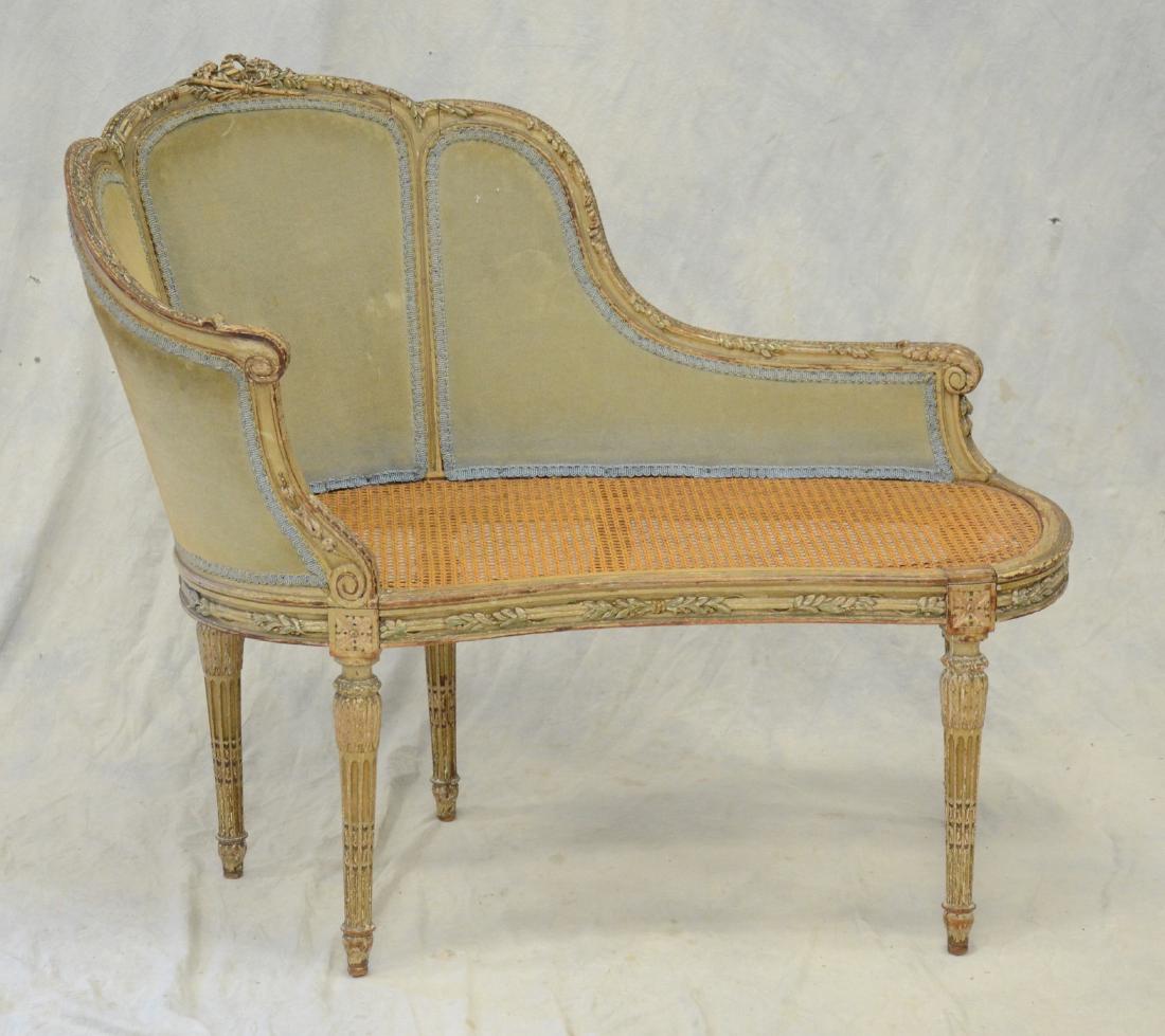 Antique Louis XVI Style Painted Canape Bench (1 of 2)