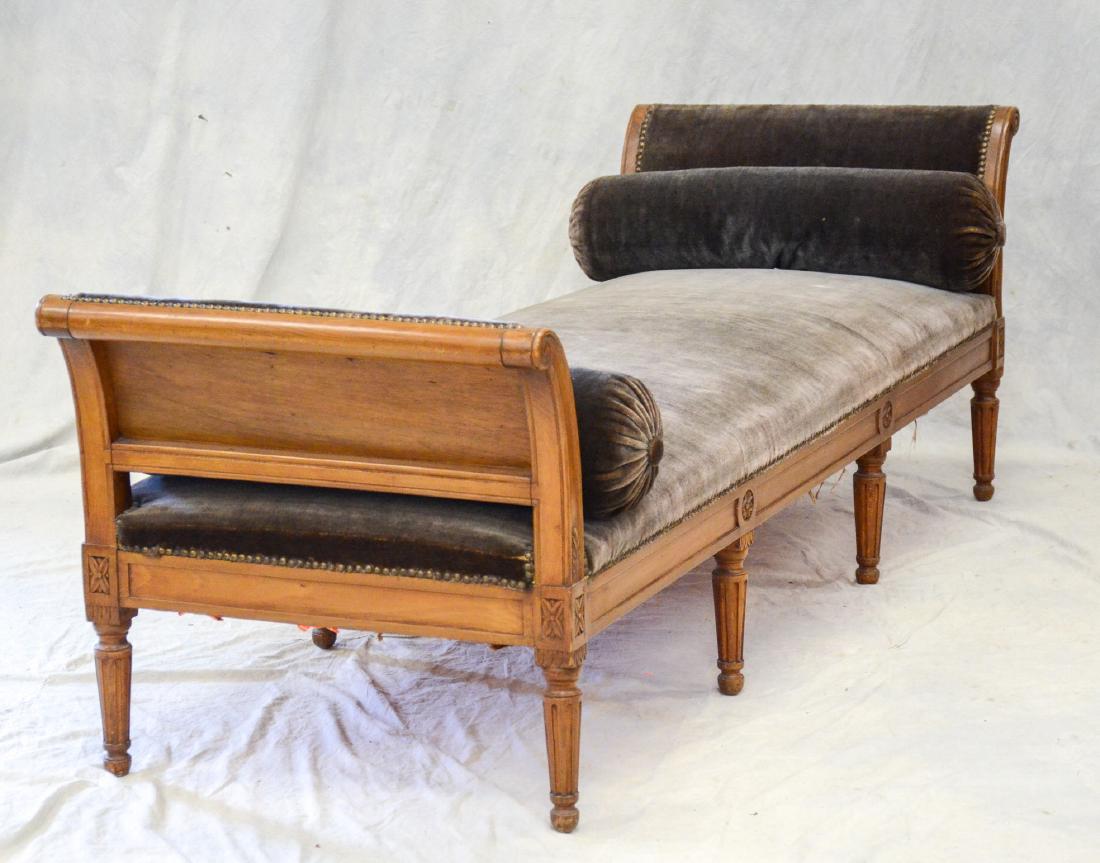 Antique Louis XVI Carved Walnut Daybed (1 of 3)