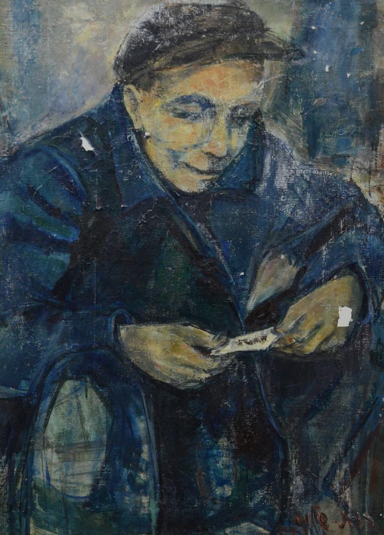 Ruth Schloss, oil on canvas, figure of a man (1 of 7)