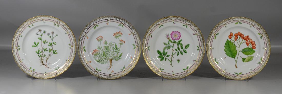 (4) Royal Copenhagen Florica Danica Plates (1 of 9)