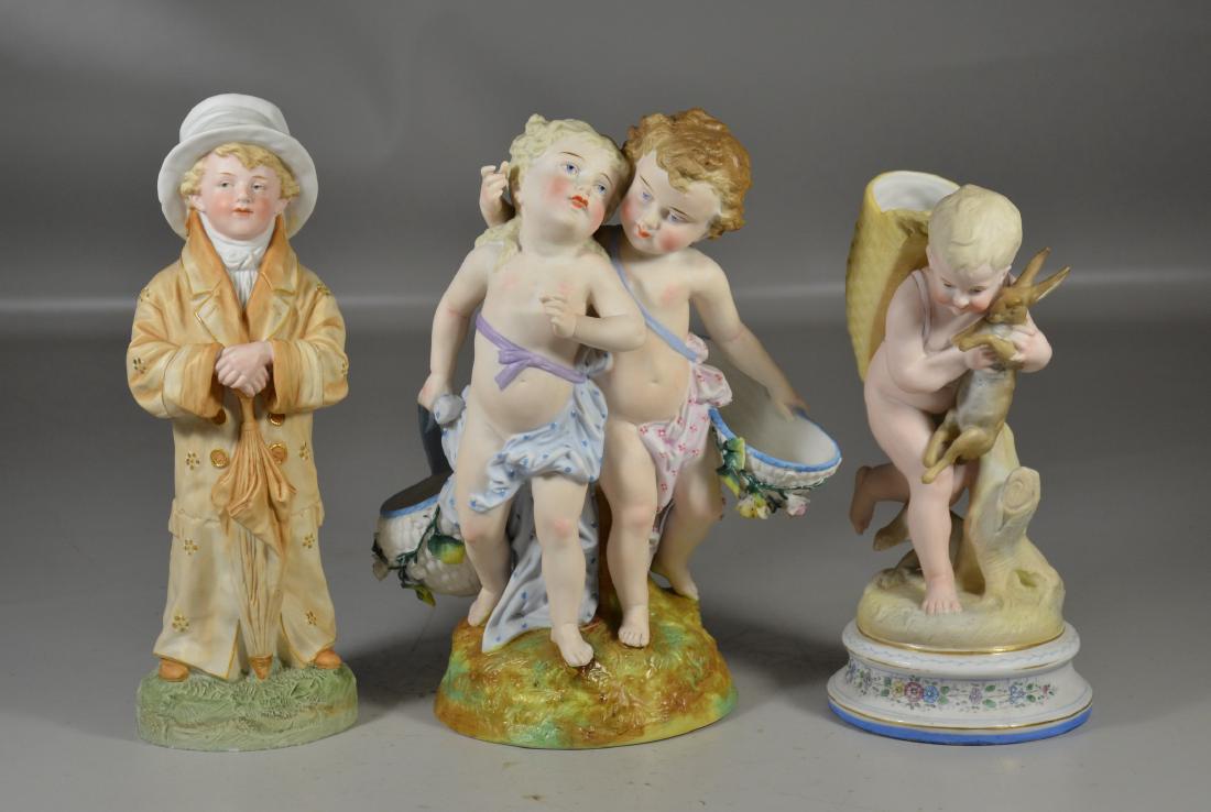 (3) Continental Bisque Figures (1 of 14)