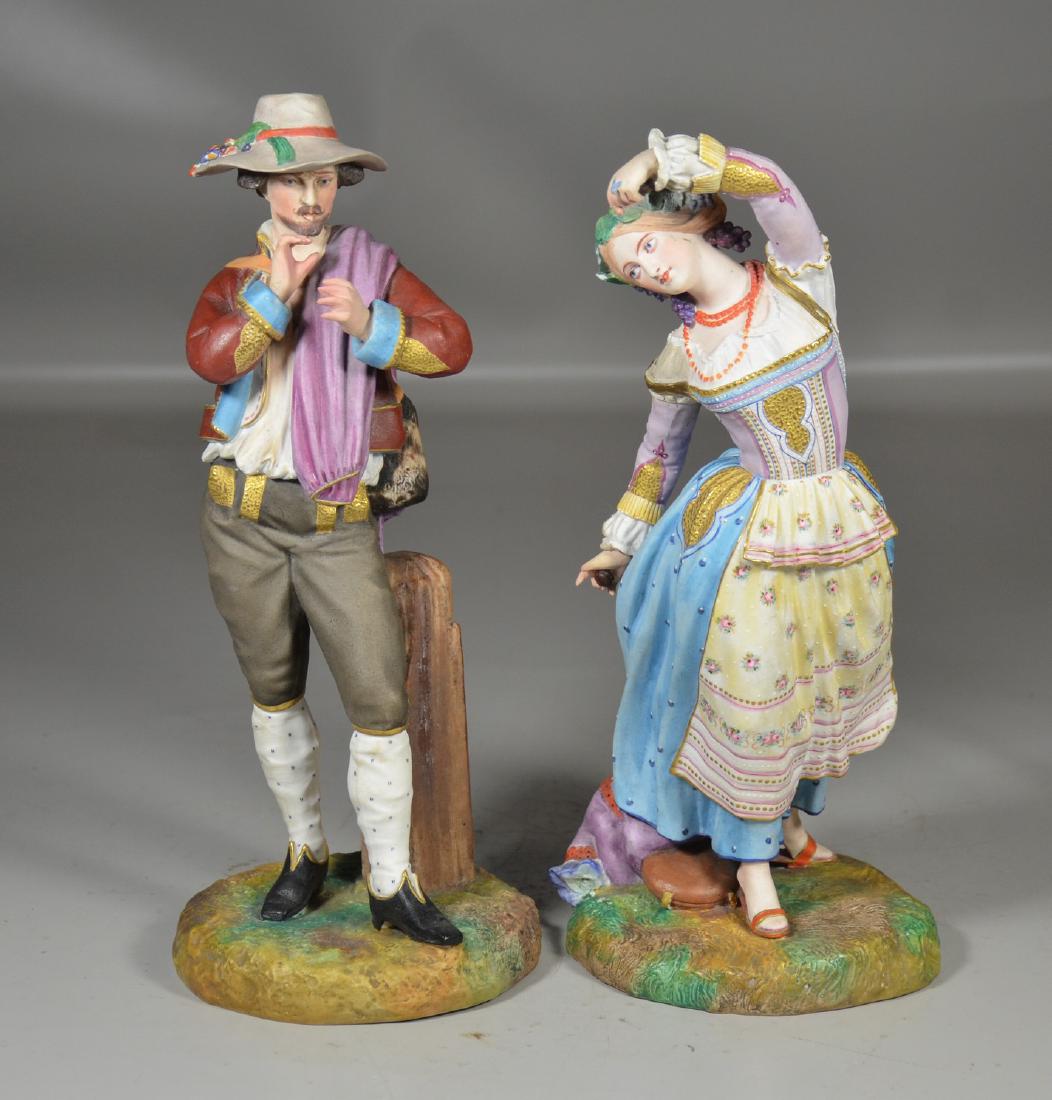 Pr French porcelain bisque figures, Jean Gille, Paris (1 of 6)
