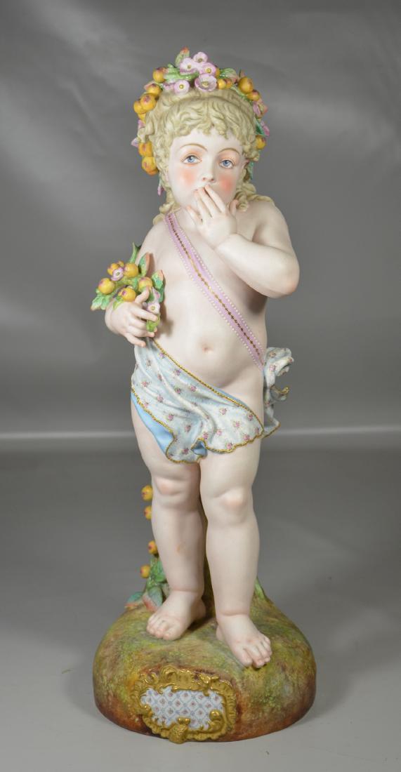 Continental Bisque Figure of a Young Girl (1 of 9)