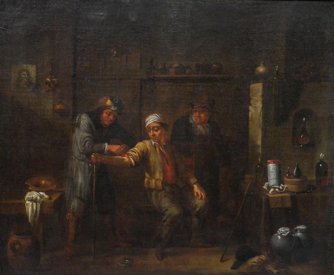 Flemish School, Manner of David Teniers, o/c (1 of 6)