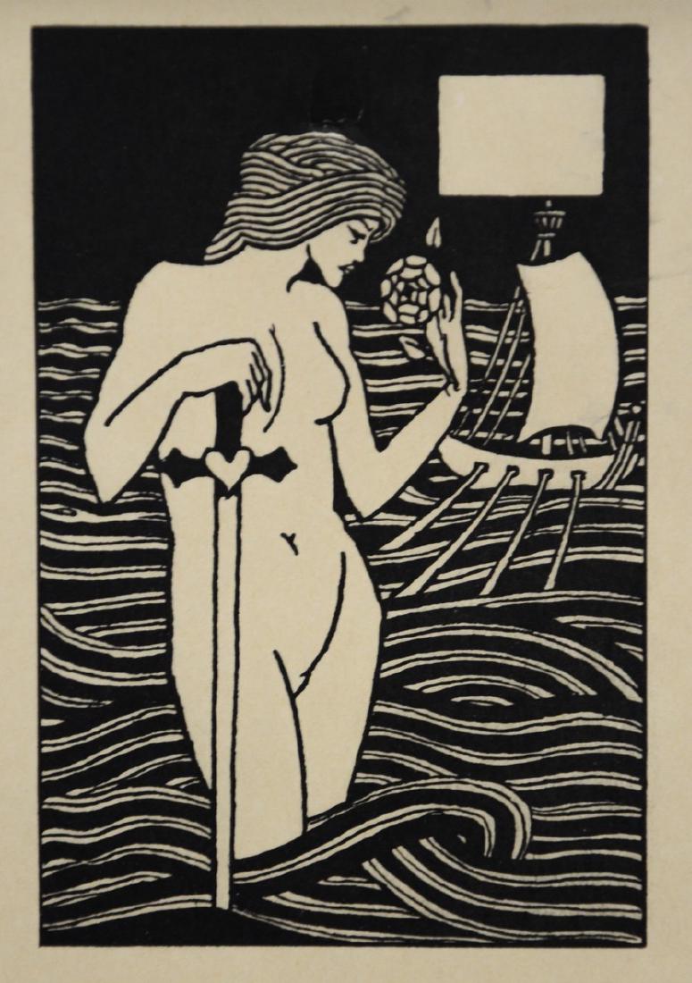 Aubrey Beardsley (English, 1872-1898), woodcut (1 of 3)