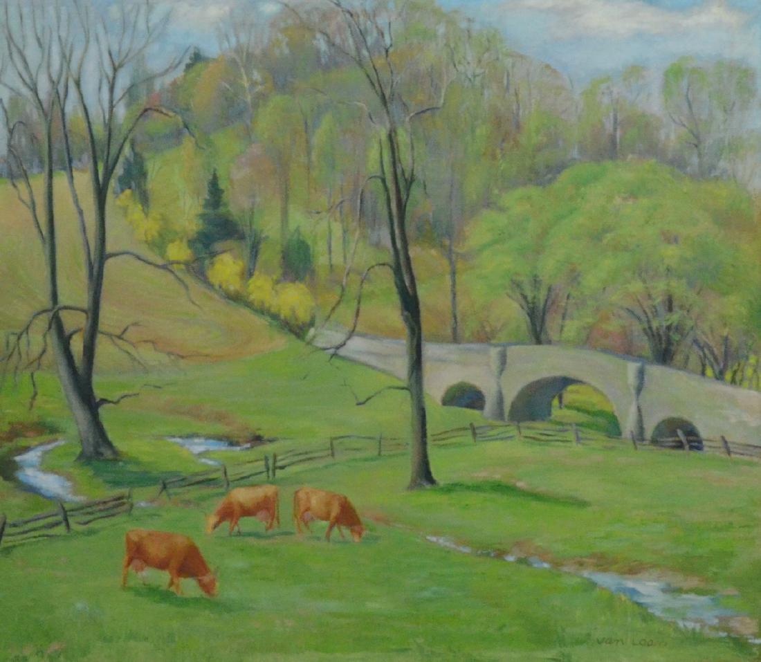 Dorothy Van Loan, American, "Chester Springs", o/c (1 of 5)