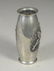 French Art Nouveau silver plated vase, signed L Rozay - 3