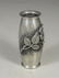French Art Nouveau silver plated vase, signed L Rozay - 4