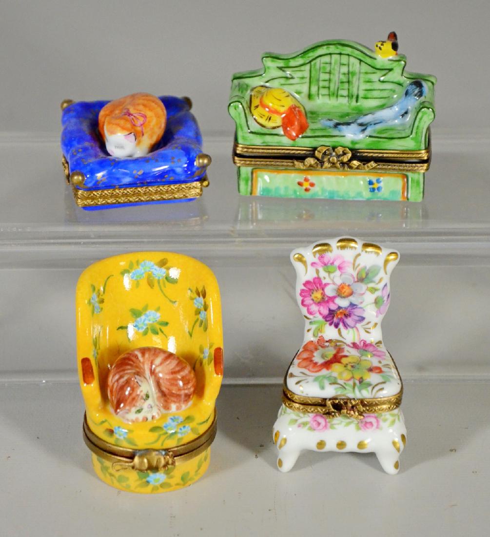 (4) Handpainted Limoges  boxes (1 of 5)