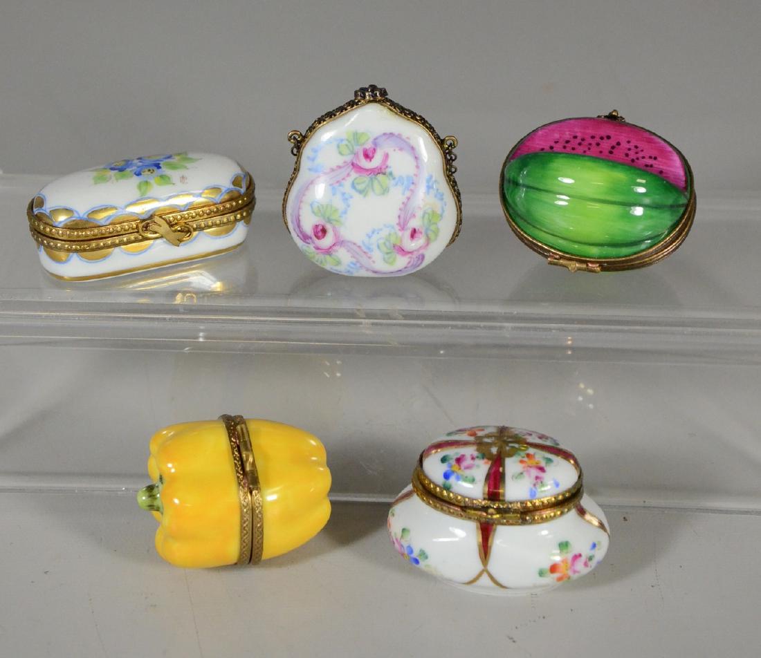 (5) Handpainted Limoges boxes (1 of 6)
