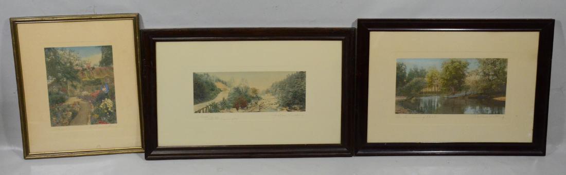 (3) Wallace Nutting exterior prints (1 of 4)