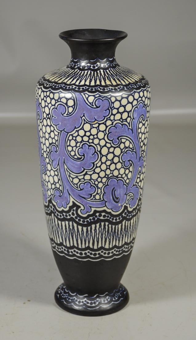 Gouda pottery vase, Karta (Lila) 844, 13-1/2" h (1 of 3)
