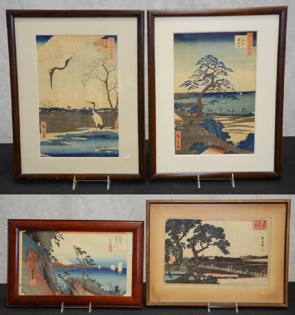 (4) Japanese landscape prints (1 of 11)