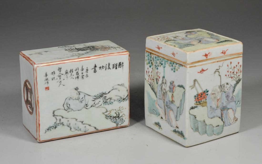(2) Chinese porcelain pieces (1 of 10)