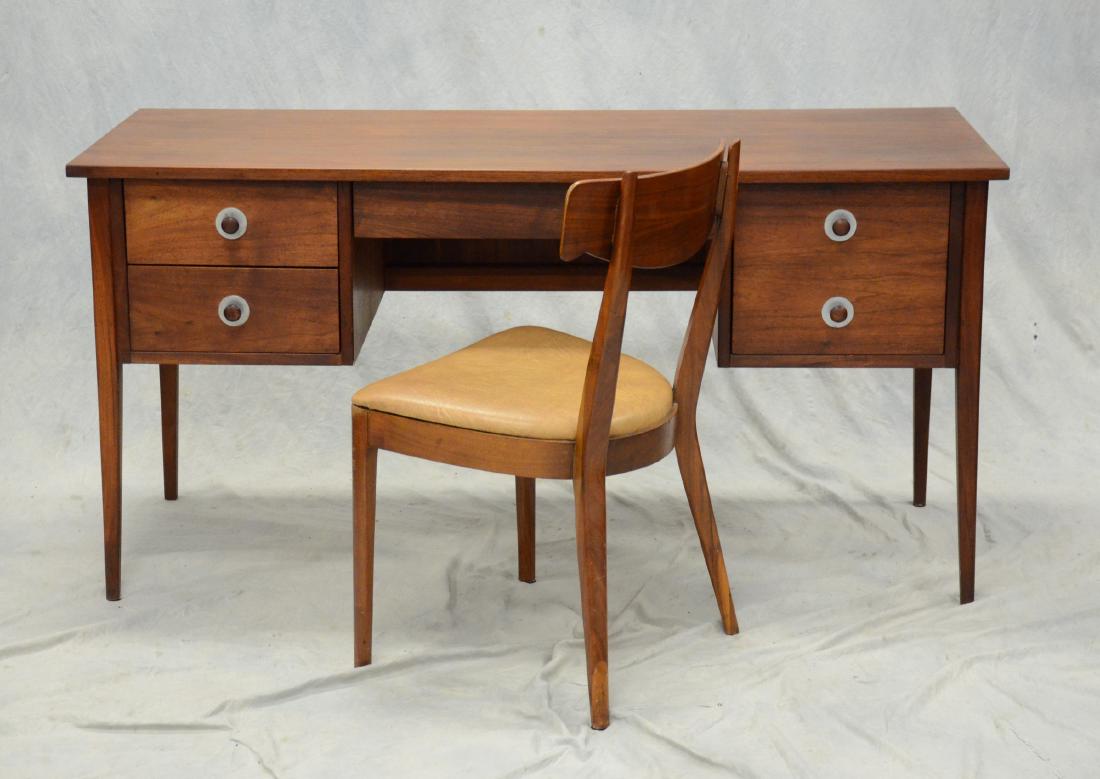 Mid Century modern walnut desk and chair (1 of 3)