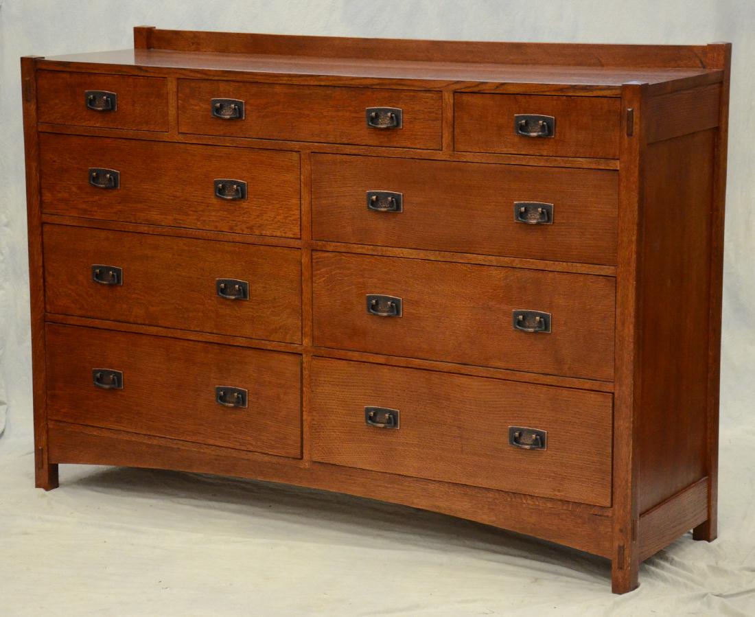 Stickley Arts and Crafts style oak dresser