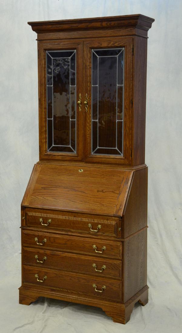 Ethan Allen oak secretary bookcase desk (1 of 3)