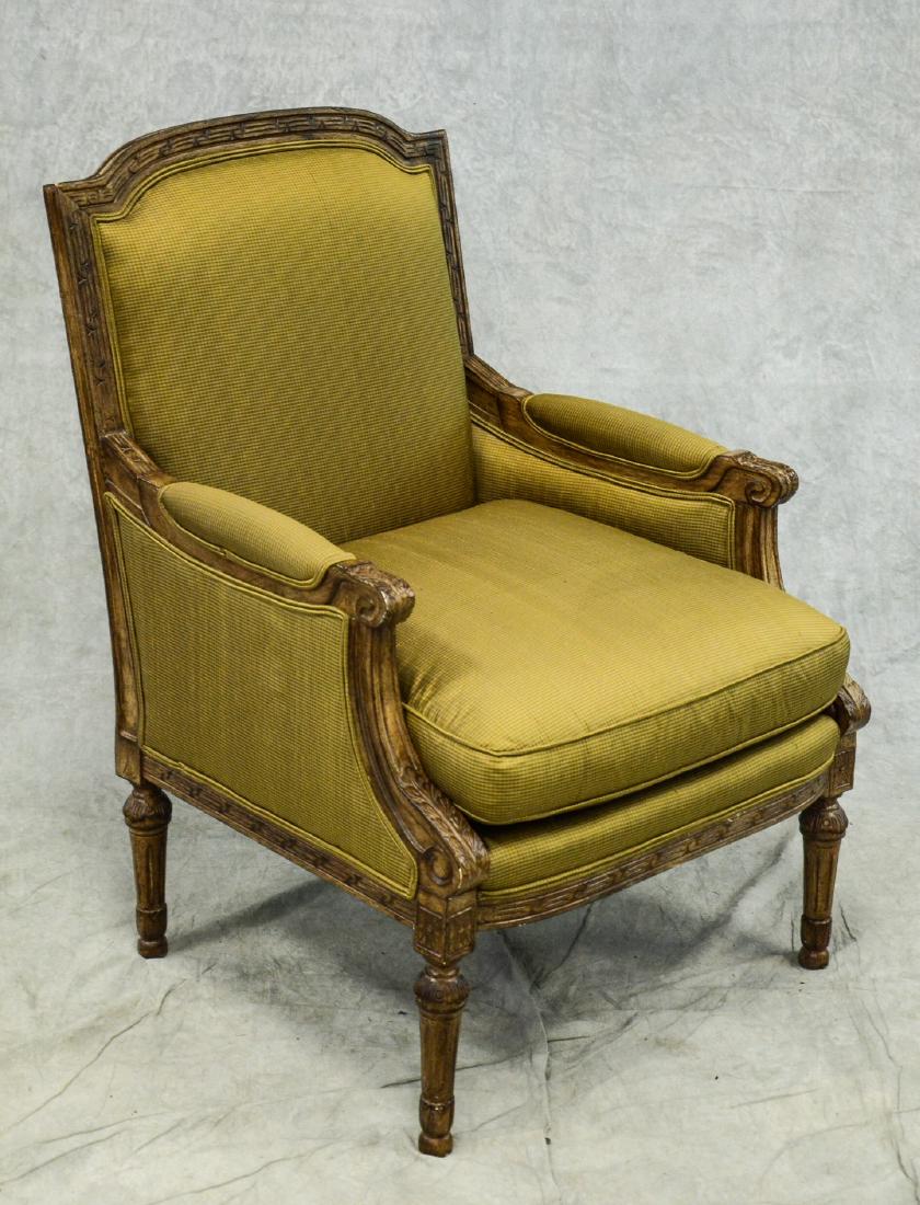 Highland House French style open arm chair, 39" h (1 of 2)