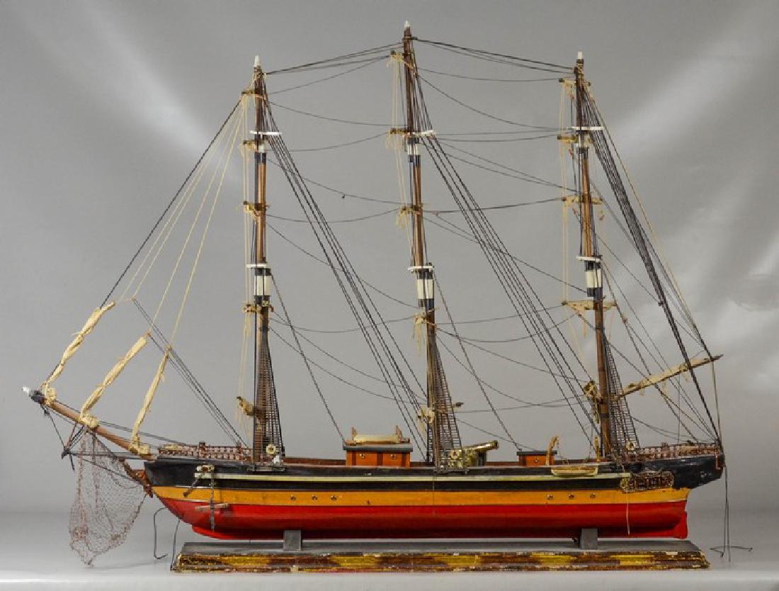 Fine wood ship model of 18th c "Fragata Espanola" (1 of 1)