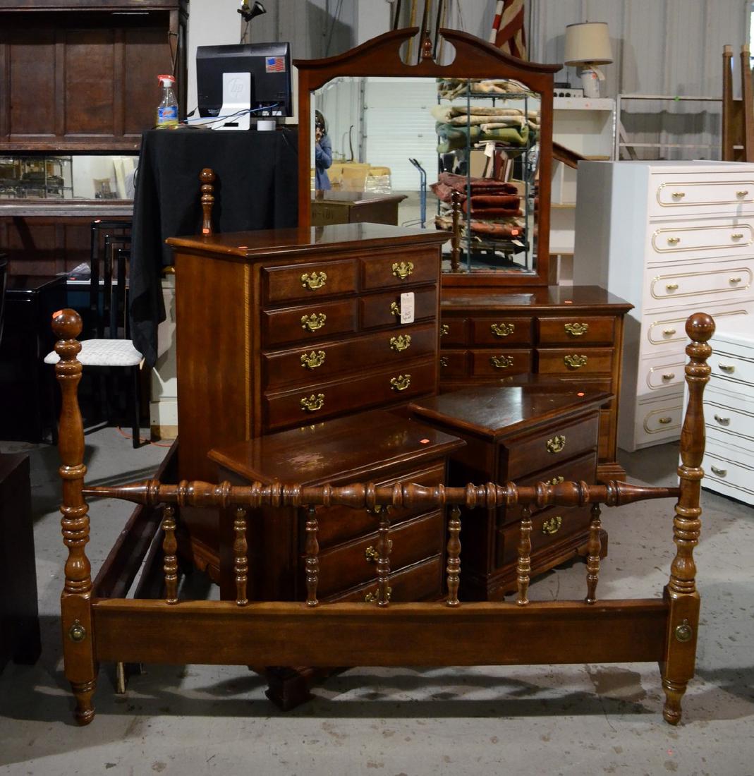 5 pc. Cherry colonial bedroom set by Colonial Group (1 of 1)