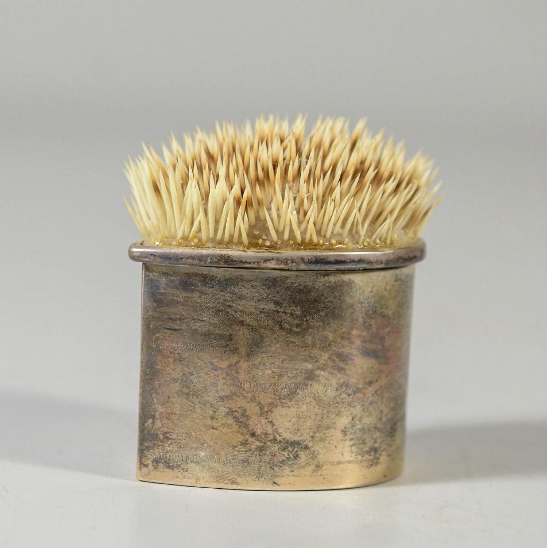 Sterling Silver "Hedgehog Box" by metal worker, Joy: Sterling Silver "Hedgehog Box" by metal worker, Joy Raskin, signed and dated 2005. Sterling Silver and Hedgehog Quills, 3" by 2 1/2"