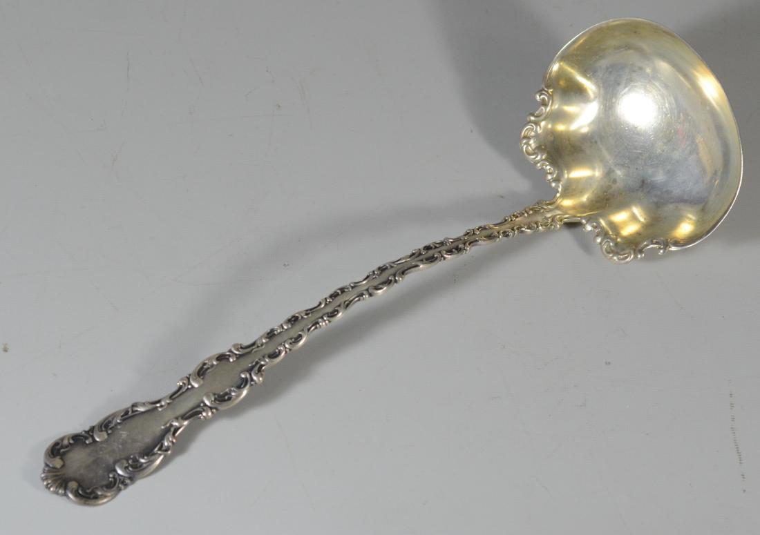 Whiting sterling silver Louis XV pattern ladle, 12.75" (1 of 2)