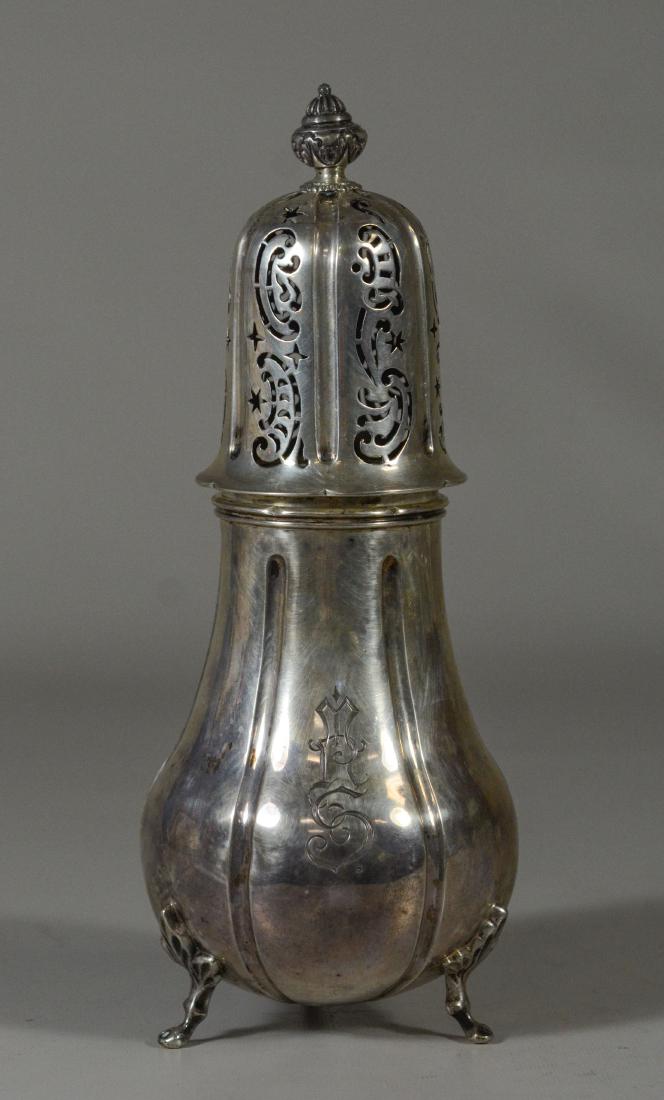 Dutch sugar shaker with standing lion, 835 silver, with (1 of 3)