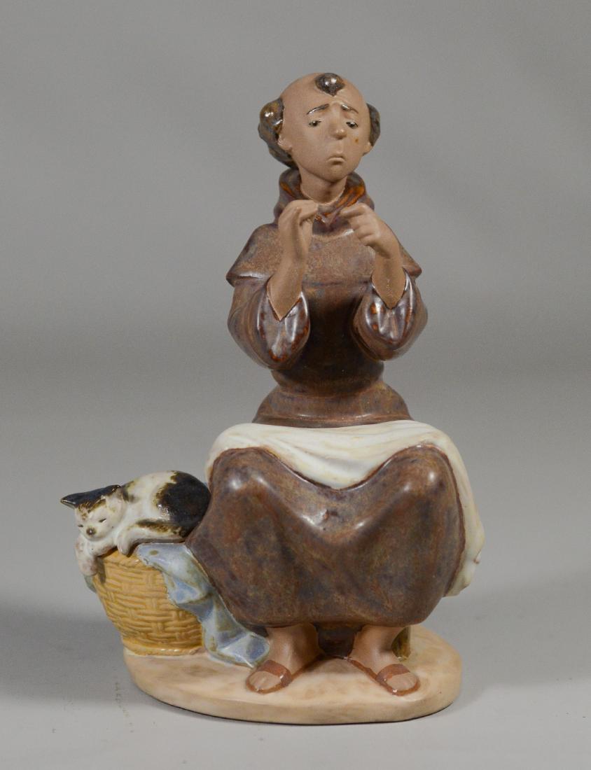 Lladro "Fray Zurcidos" 12205, Marked Lladro handmade in (1 of 4)