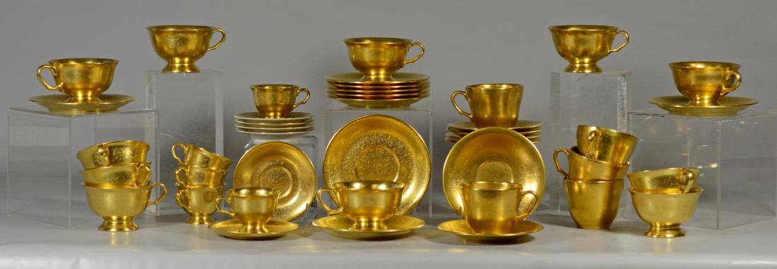 (42) pcs  Gold decorated Picard China, includes 5 (1 of 7)