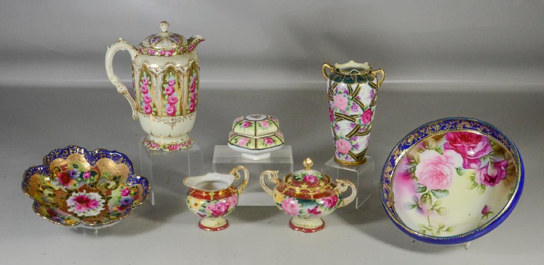 (7) pcs Japanese porcelain, 3 pcs  marked "Nippon", the (1 of 11)