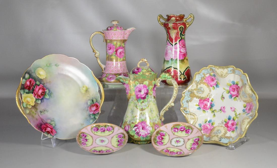 (7) pcs Japanese porcelain, one marked "ICE Company", (1 of 3)