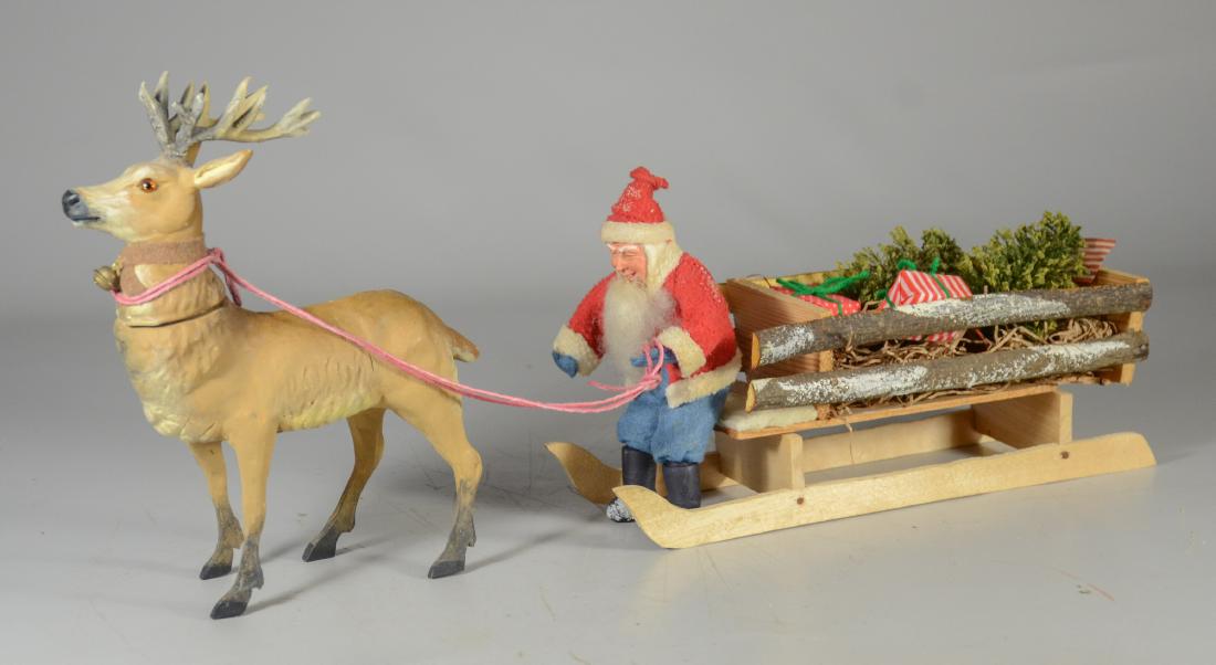 Heubach Santa Claus riding in sleigh (1 of 4)