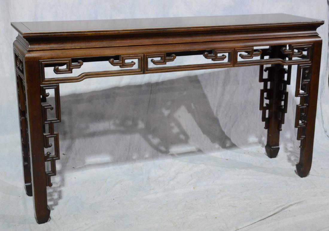 Contemporary Chinese style cherry sofa table, 36-1/2" x (1 of 1)