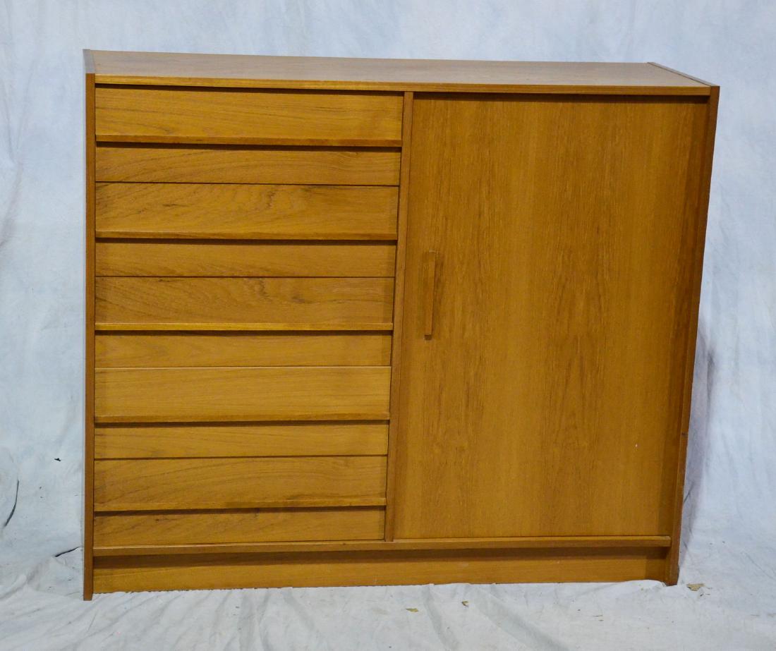 Danish modern teak chifferobe, 41" x 48" x 16-1/4", (1 of 5)