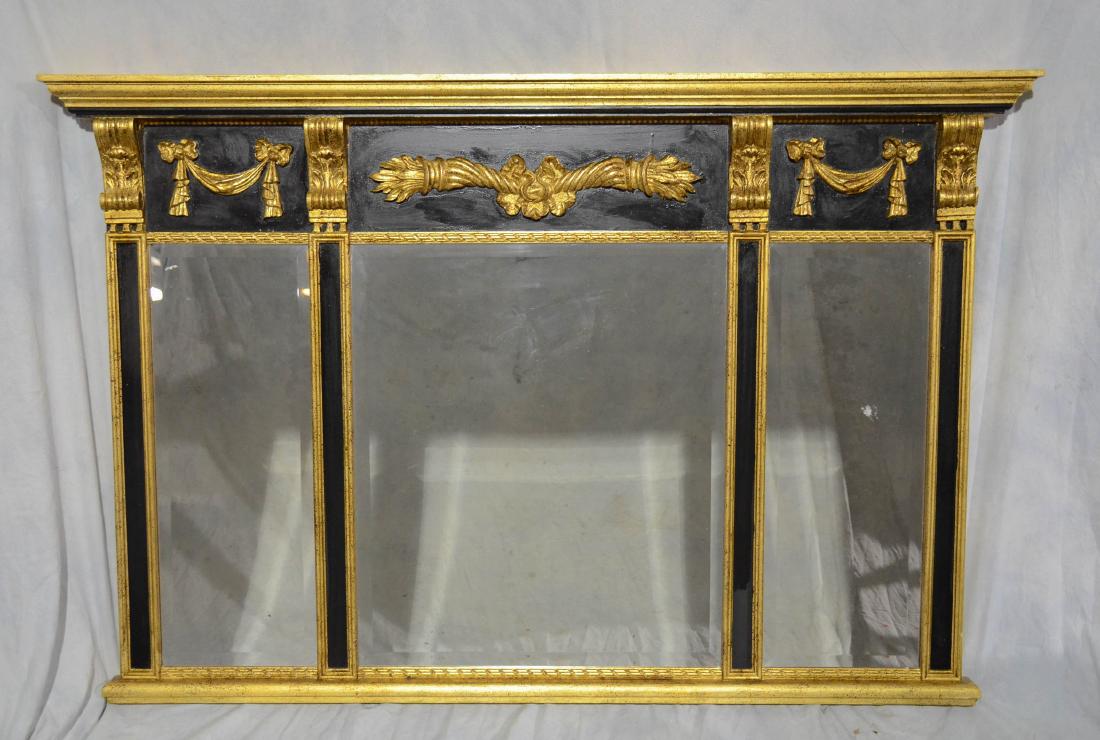 LA Barge neoclassical style gilt and ebonized console (1 of 1)