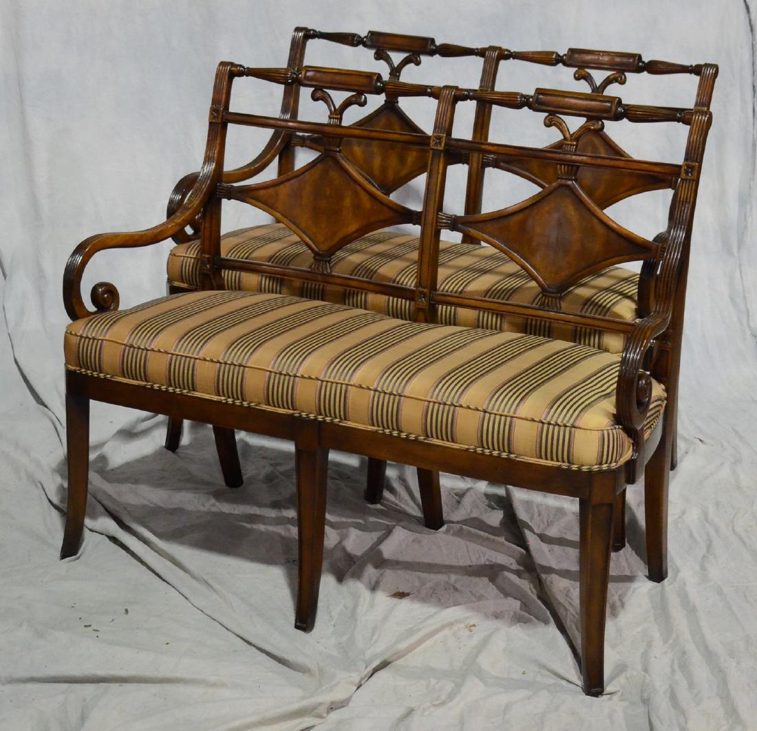(2) Pr of Theodore Alexander upholstered love seat (1 of 2)