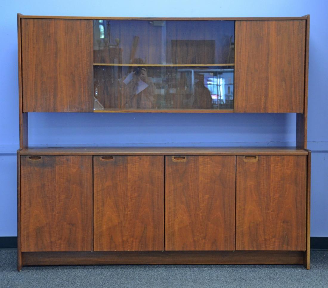 Danish Modern Walnut Step Back Side Board (1 of 4)