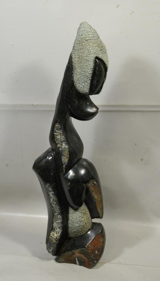 Rodrick Musekiwa carved stone contemporary sculpture, (1 of 3)