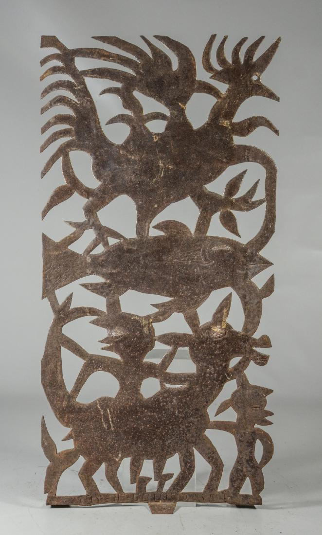 Joseph Louis Juste Haitian metal wall hanging with (1 of 1)