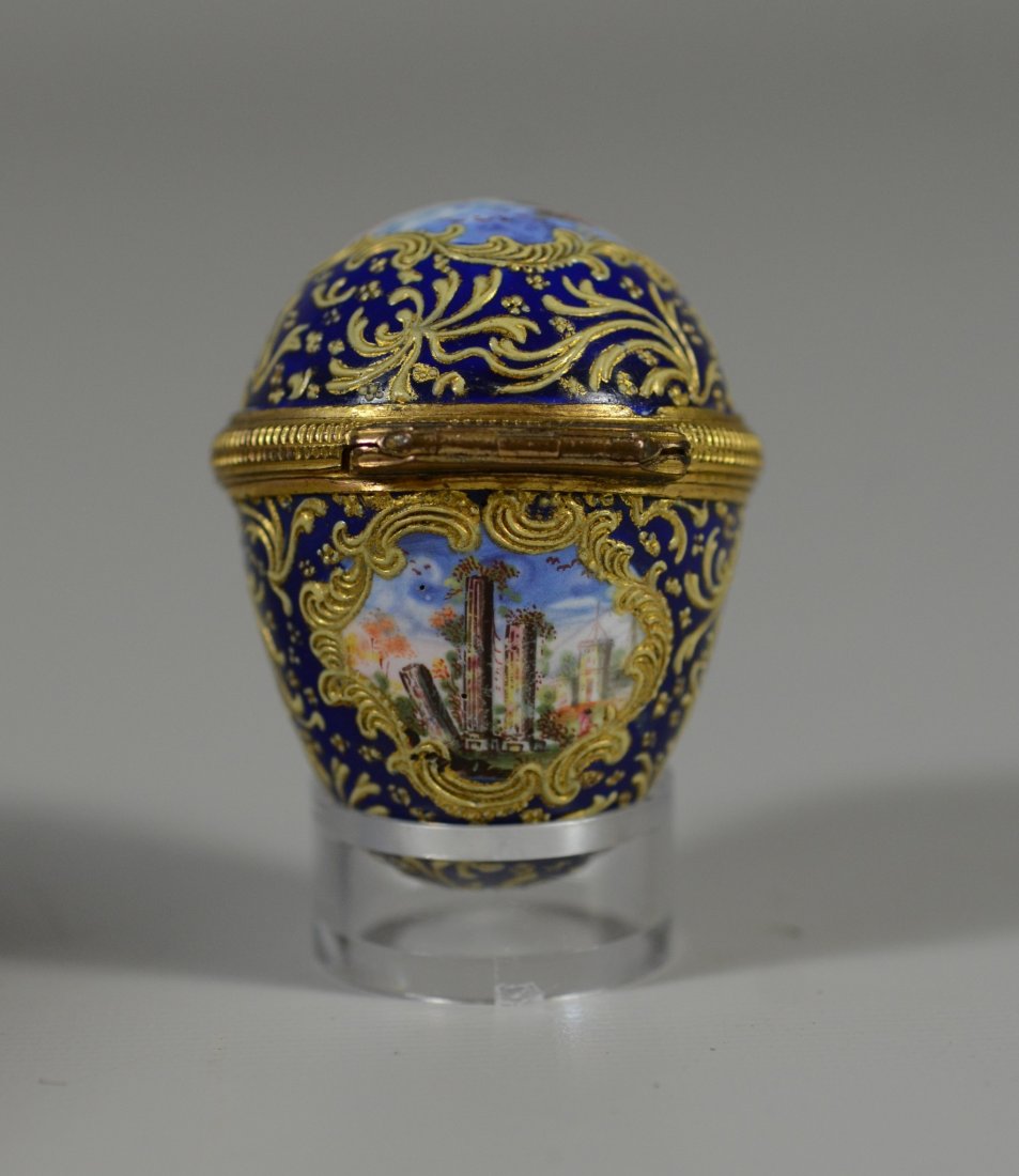 Battersea Bilston English enamel egg box (1 of 10)