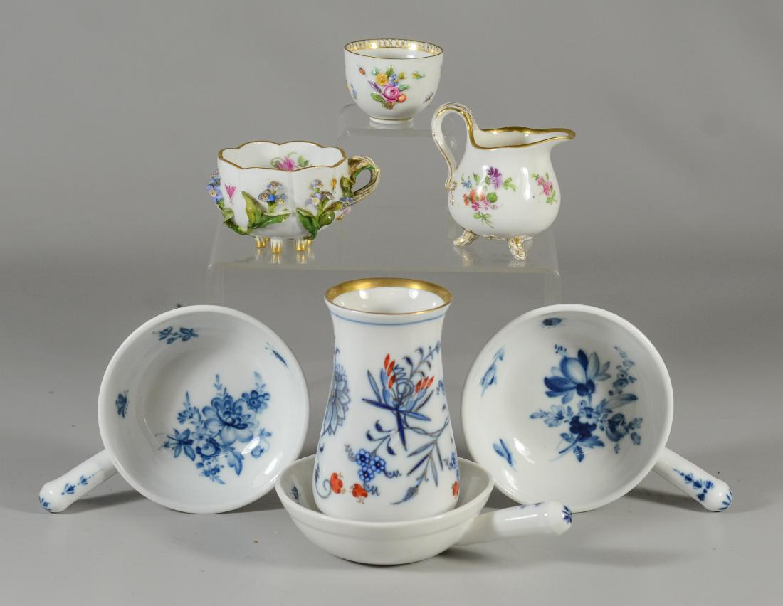 (7) pcs Meissen asstd tableware (1 of 3)