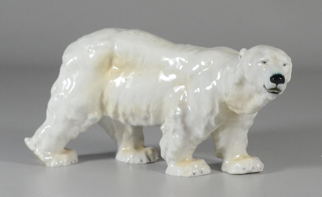 Meissen figure of a polar bear, early 20th C (1 of 4)