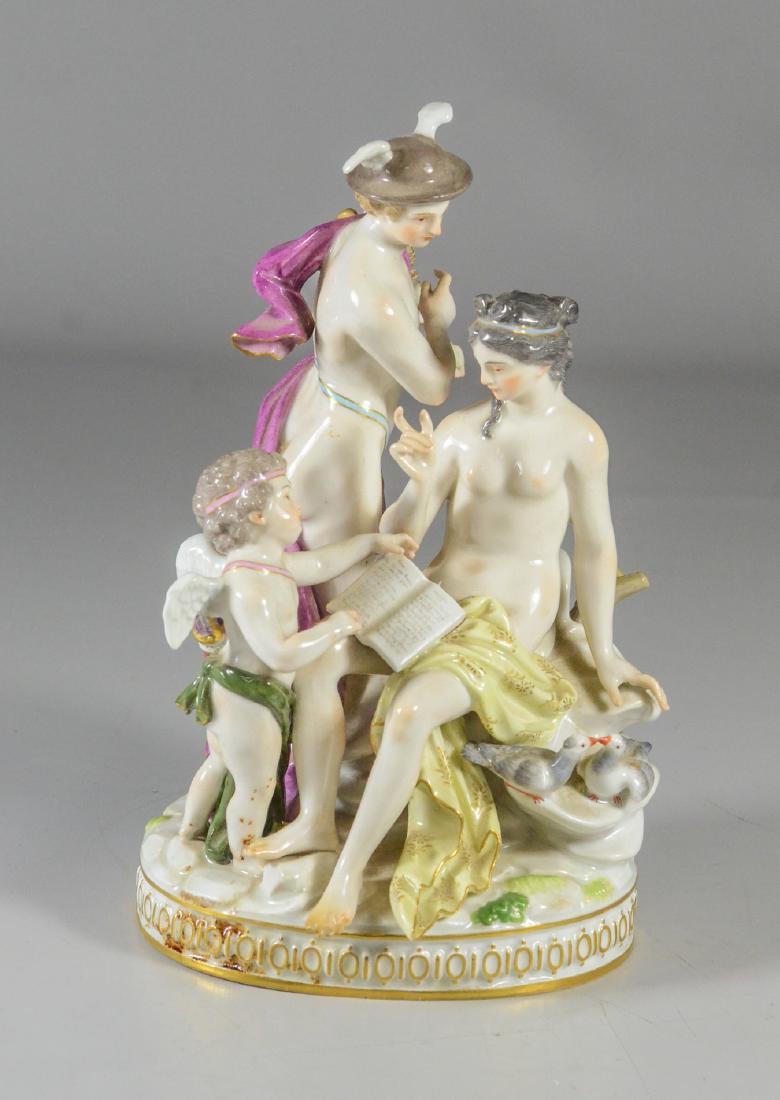 Meissen mythological group, 'Venus, Cupid and Mercury' (1 of 7)