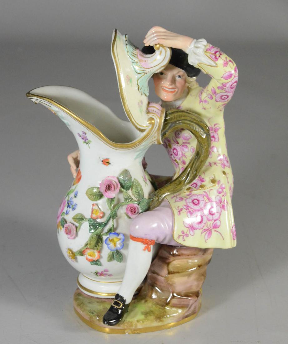 Meissen figural creamer, late 19th C (1 of 6)