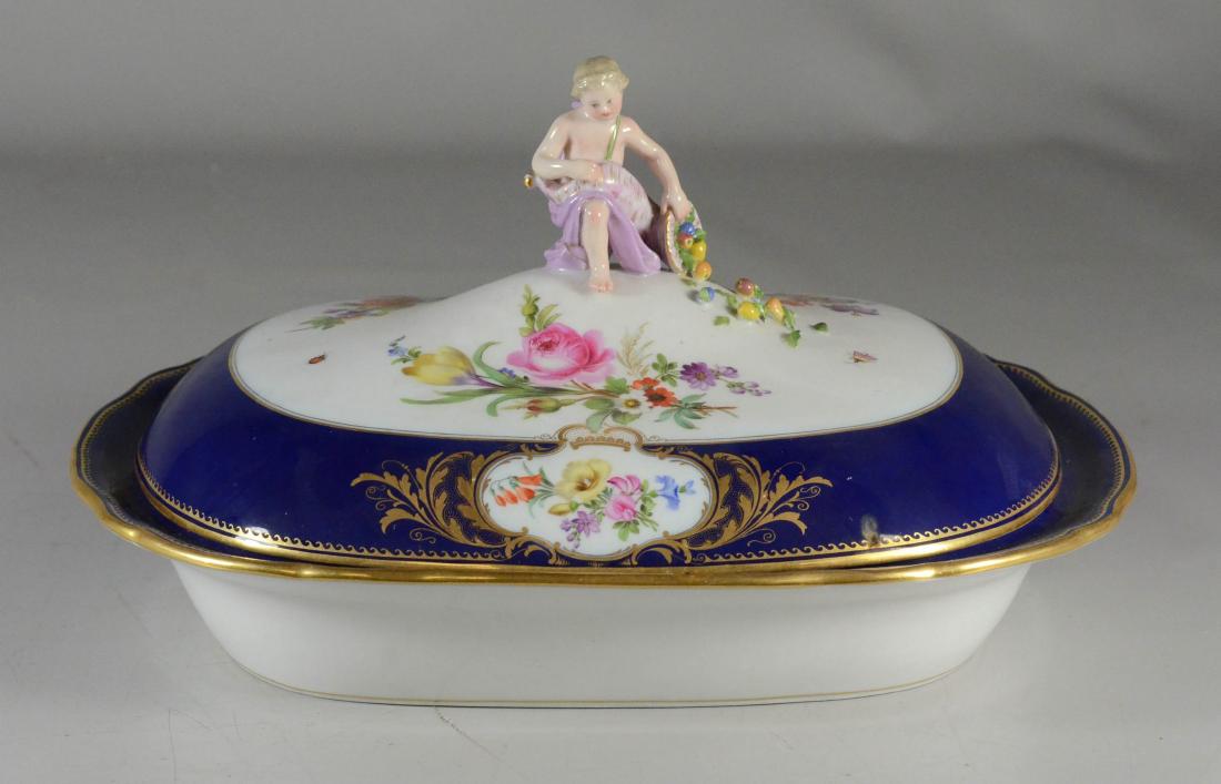 Meissen covered entree dish, circa 1900 (1 of 5)