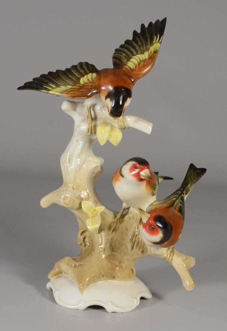 Hutschenreuther  group of (3) birds, 20th C (1 of 4)
