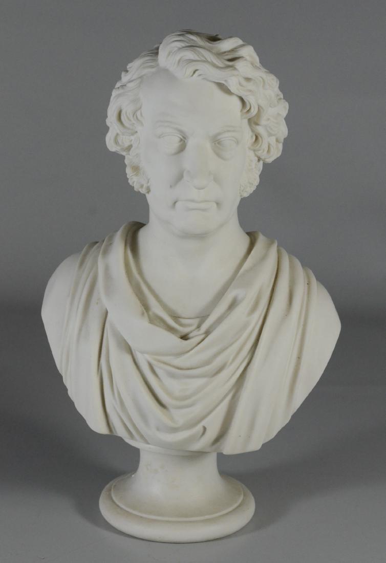 Staffordshire Parian bust of Charles Sumner, (1 of 4)