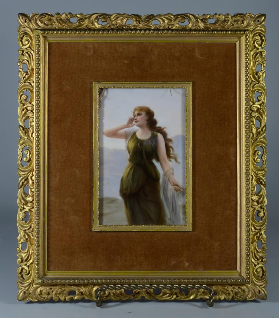 KPM porcelain plaque, "The Echo" (1 of 4)
