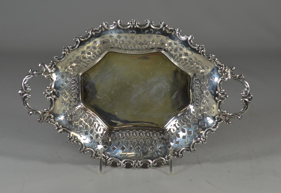 Mauser sterling silver paneled pierced bread bowl (1 of 3)