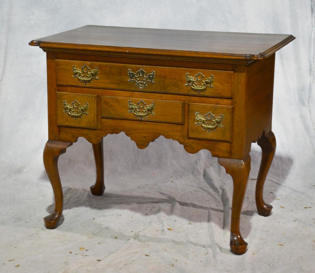 Walnut bench made Queen Anne style lowboy (1 of 1)